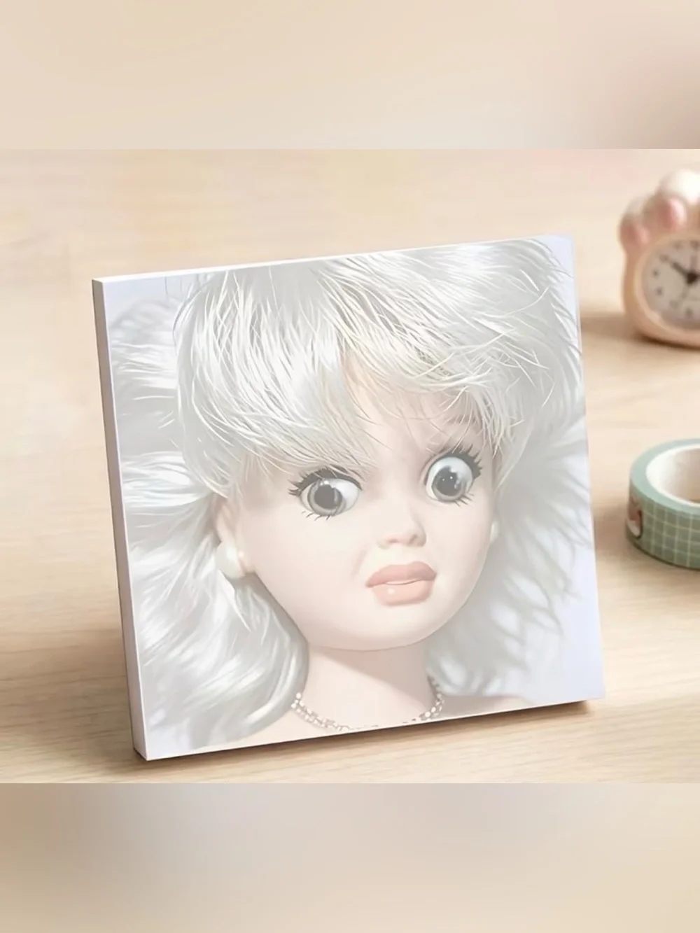 Funny Doll Face Sticky Notes - 50 Sheets
